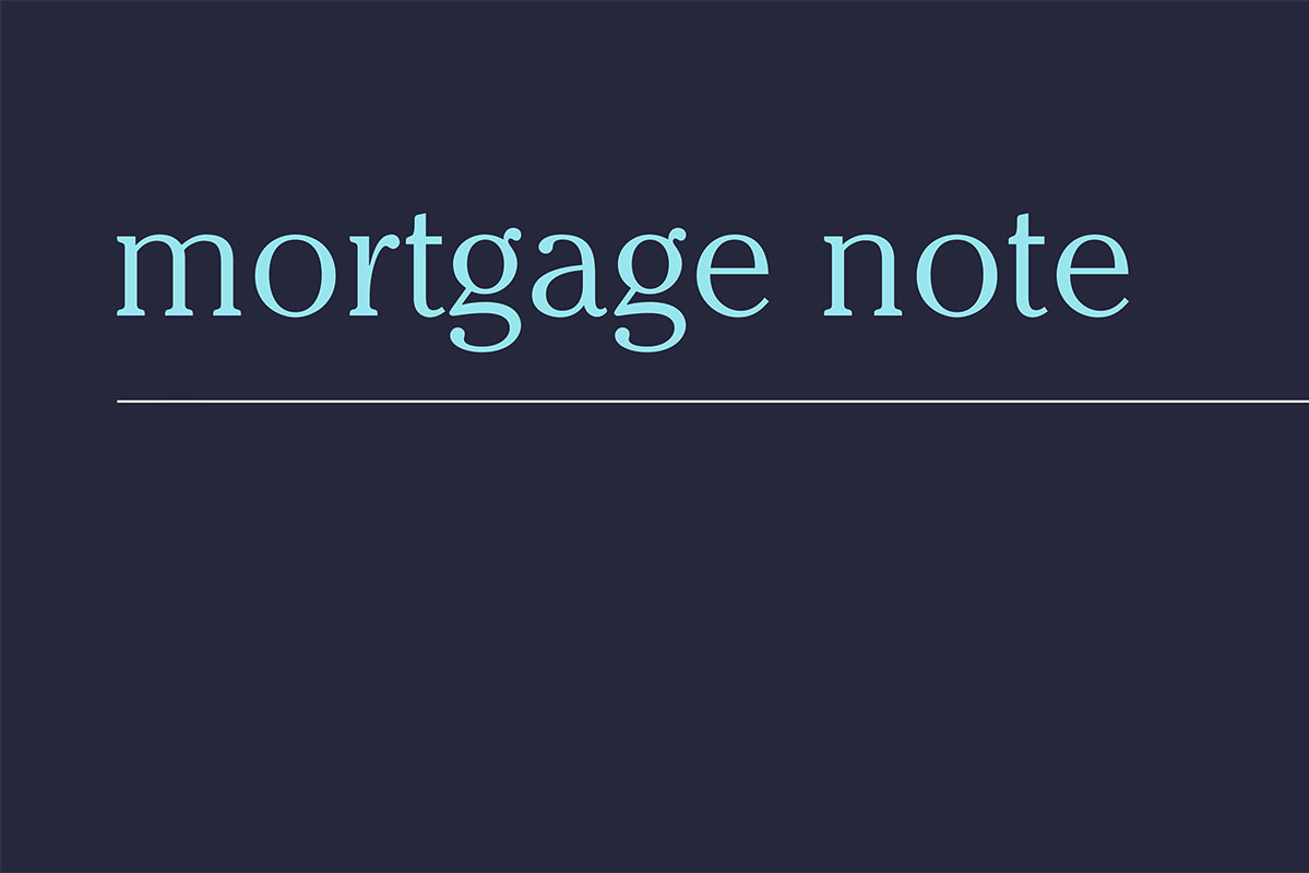 How to Sell a Mortgage Note